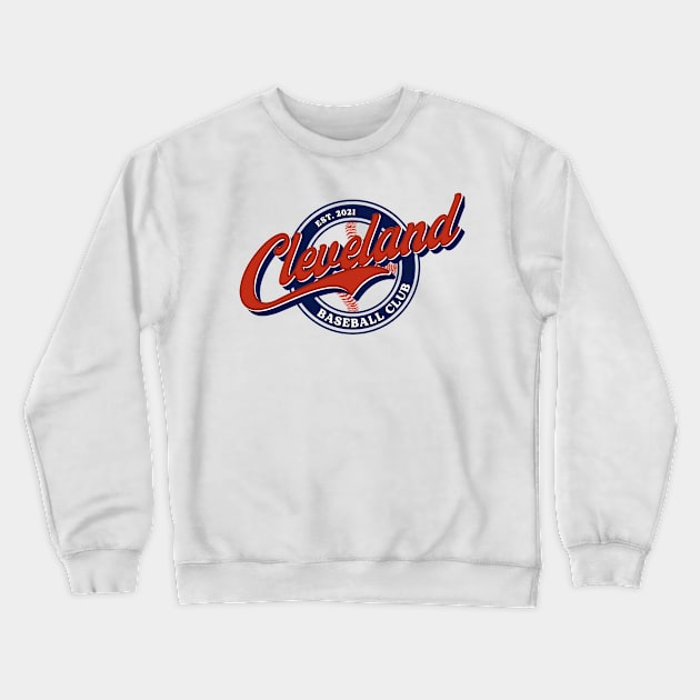 Cleveland Baseball Club Crewneck Sweatshirt by mbloomstine